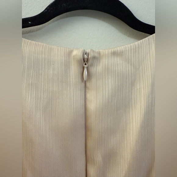 NWT Sachin + Babi Alli Evening Gown with Puff Sleeve in Champagne - 0 - Picture 5 of 11